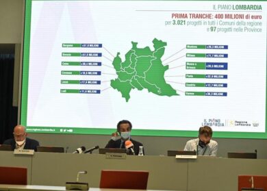 Ecco il Piano Lombardia: 3,5 miliardi, 3mila cantieri, 400 milioni ai Comuni