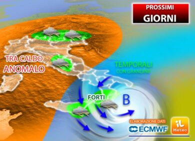 Meteo, ciclone tropicale porta la pioggia: ecco le Regioni a rischio