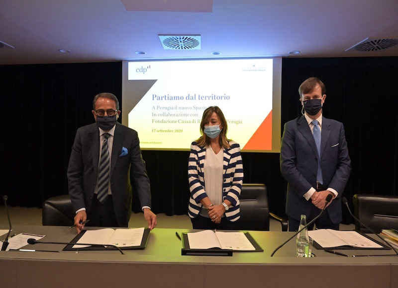 Galleria foto 'Inaugurazione Spazio CDP Perugia, Fabrizio Palermo: “Un ecosistema a sostegno dell’intera comunità”' - foto 1