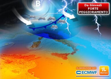 Meteo: la quiete dal maltempo sarà breve. Ecco le Regioni a rischio nubifragi