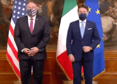 Pompeo, blitz anti cinese a Roma. “Ho chiesto di fare attenzione sul 5G”