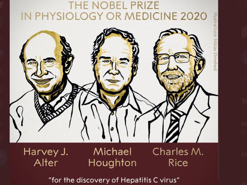 Galleria foto 'Nobel Medicina a Alter, Houghton e Rice per la scoperta del virus Epatite C' - foto 1