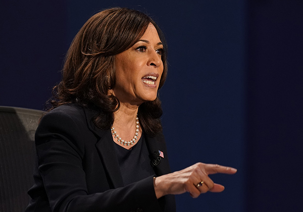 Usa, la pantera Kamala Harris graffia un ieratico Mike Pence Usa, la pantera Kamala Harris graffia un ieratico Mike Pence
