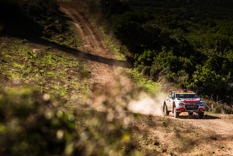 WRC, Rally d‘Italia Sardegna, La C3 R5 di Ostberg subito in difficoltà