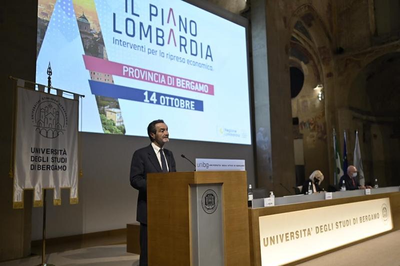 Piano Lombardia, a Bergamo 310 mln. Fontana: “Risorse certe per ricominciare” Piano Lombardia, a Bergamo 310 mln. Fontana: “Risorse certe per ricominciare”