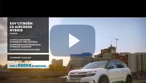 Citroën C5 Aircross Hybrid Plug-In, On Air la nuova campagna TV Citroën C5 Aircross Hybrid Plug-In, On Air la nuova campagna TV
