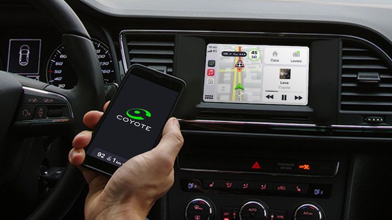 COYOTE APP, lancia la nuova funzione CarPlay e nuova promo COYOTE APP, lancia la nuova funzione CarPlay e nuova promo