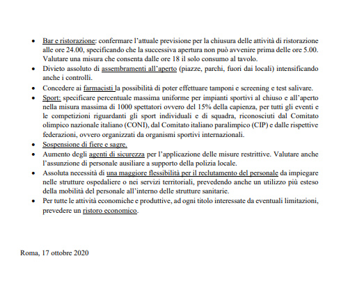DOCUMENTO GOVERNO REGIONI 1 DOCUMENTO GOVERNO REGIONI 1