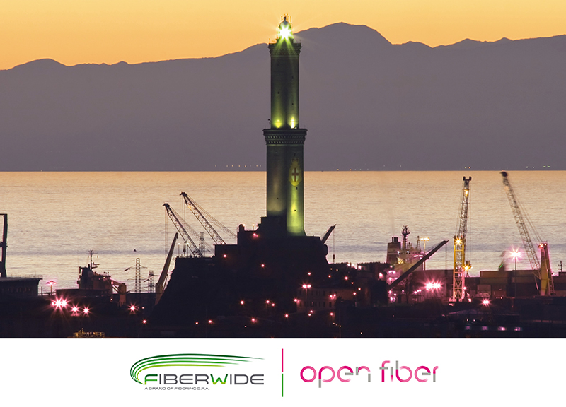 Open Fiber insieme a Fibering per il “Progetto Genova” Open Fiber insieme a Fibering per il “Progetto Genova”