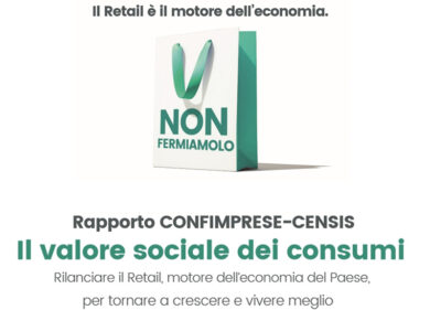 Rapporto Censis-Confimprese. Resca: “Se crollano i consumi, crolla l’Italia”