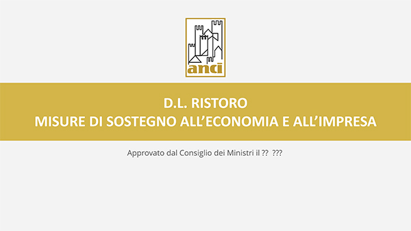 DL ristoro principali contenuti 1 DL ristoro principali contenuti 1
