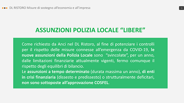 DL ristoro principali contenuti 15 DL ristoro principali contenuti 15
