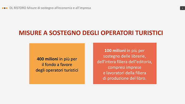 DL ristoro principali contenuti 4 DL ristoro principali contenuti 4