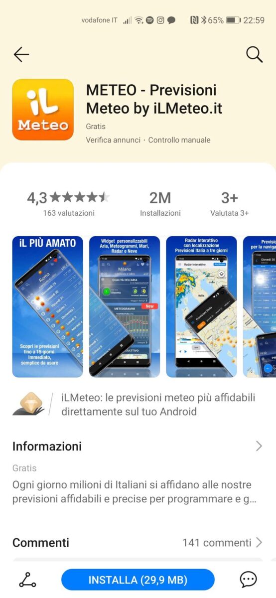 L’app iLMeteo.it su Huawei AppGallery e lancia in esclusiva… L’app iLMeteo.it su Huawei AppGallery e lancia in esclusiva…