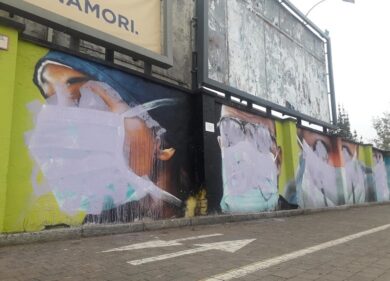 Vandalizzato il murale dedicato ai medici del Sacco