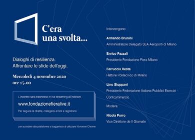 “Dialoghi di resilienza”: confronto online con Fondazione Fiera Milano