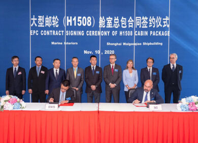 Al via i lavori in bacino a Shangai per la prima nave da crociera cinese