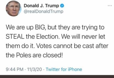 Usa, ‘le elezioni non sono finite’ dice la portavoce di Trump