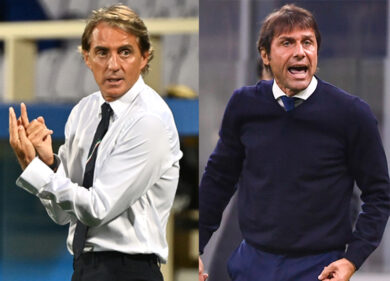 Ascolti tv, la nazionale di Mancini ko contro quella di Antonio Conte