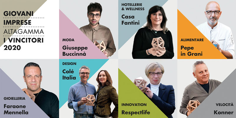 Altagamma, svelati i vincitori della sesta edizione del Premio Giovani Imprese Altagamma, svelati i vincitori della sesta edizione del Premio Giovani Imprese