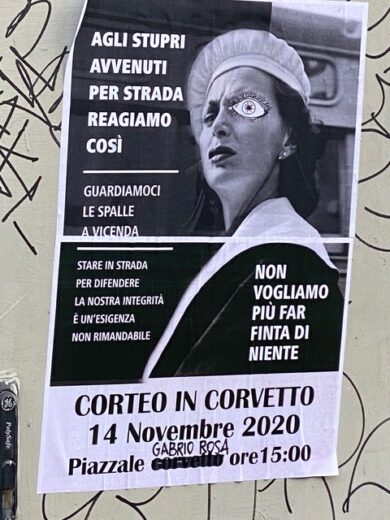 Stupri: corteo di femministe anarchiche al Corvetto