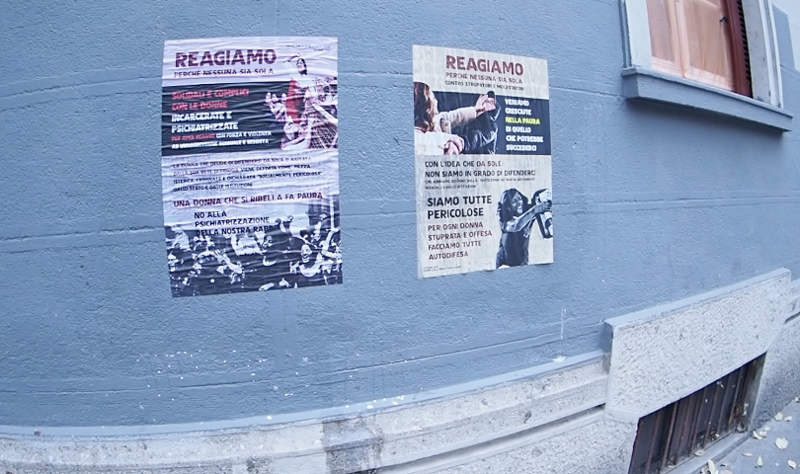 Stupri: corteo di femministe anarchiche al Corvetto