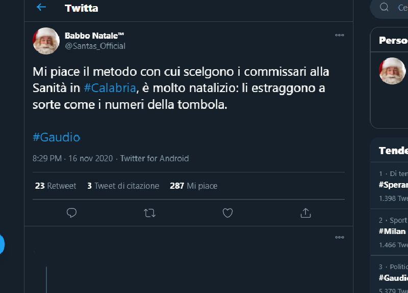 Sanità Calabria, il web si scatena: ‘Gaudio e moglie come Sandra e Raimondo’