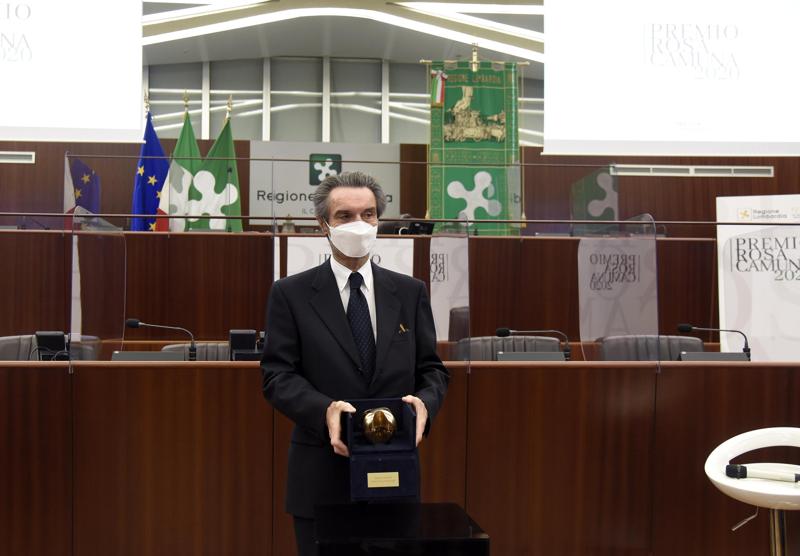 Regione Lombardia assegna la “Rosa Camuna” 2020. FOTO Regione Lombardia assegna la “Rosa Camuna” 2020. FOTO