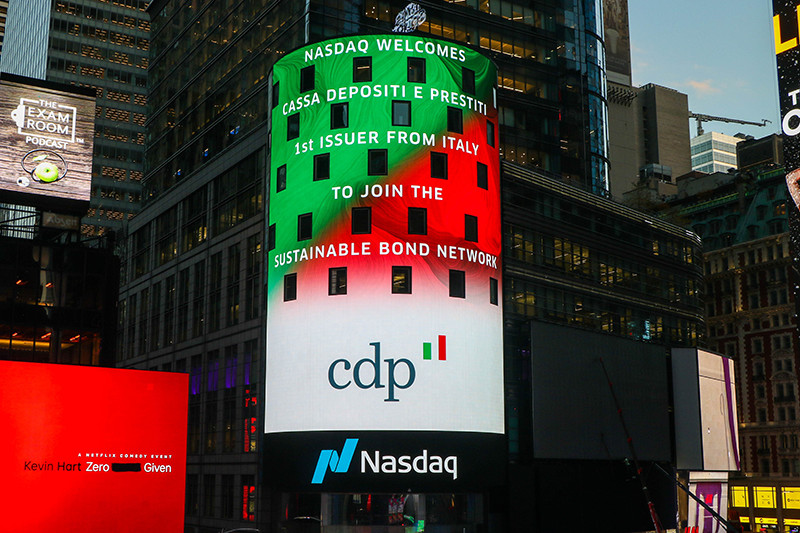 CDP: prima istituzione italiana ad aderire al Nasdaq Sustainable Bond Network CDP: prima istituzione italiana ad aderire al Nasdaq Sustainable Bond Network