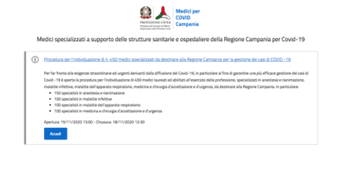 Campania, cercasi 450 medici disperatamente. Speranza e company vergogna!