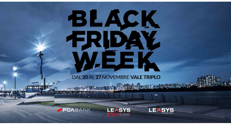 Al via la Black Friday Week di FCA Bank, Leasys e Leasys Rent Al via la Black Friday Week di FCA Bank, Leasys e Leasys Rent