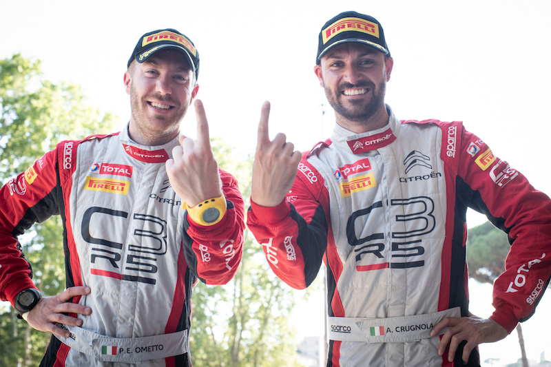 Crugnola e Ometto su Citroën C3 R5 vincono il Campionato Italiano Rally 2020 Crugnola e Ometto su Citroën C3 R5 vincono il Campionato Italiano Rally 2020
