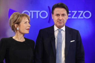 Ascolti tv, Report alta quota (11.2%, ma cala). Gruber con Conte vola al 10%