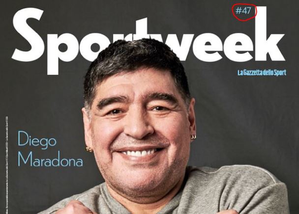 Galleria foto 'Maradona, Sportweek e la copertina #47 (morto che parla): il lotto si scatena' - foto 1