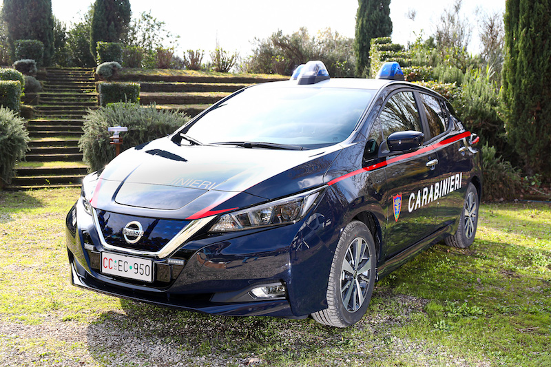 L’Arma deri Carabinieri arruola 52 Nissan Leaf L’Arma deri Carabinieri arruola 52 Nissan Leaf
