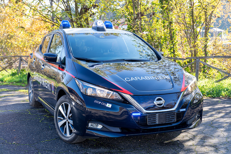 L’Arma deri Carabinieri arruola 52 Nissan Leaf L’Arma deri Carabinieri arruola 52 Nissan Leaf