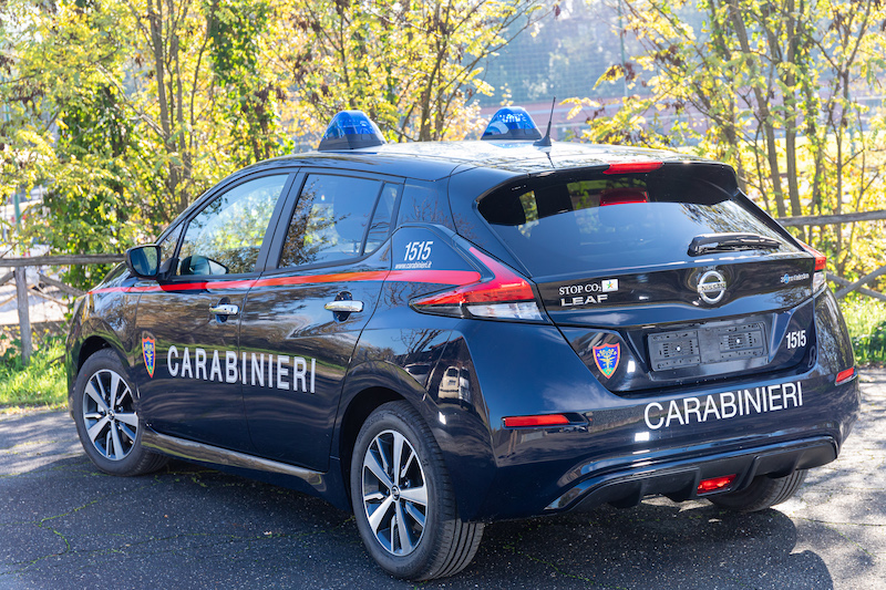 L’Arma deri Carabinieri arruola 52 Nissan Leaf L’Arma deri Carabinieri arruola 52 Nissan Leaf