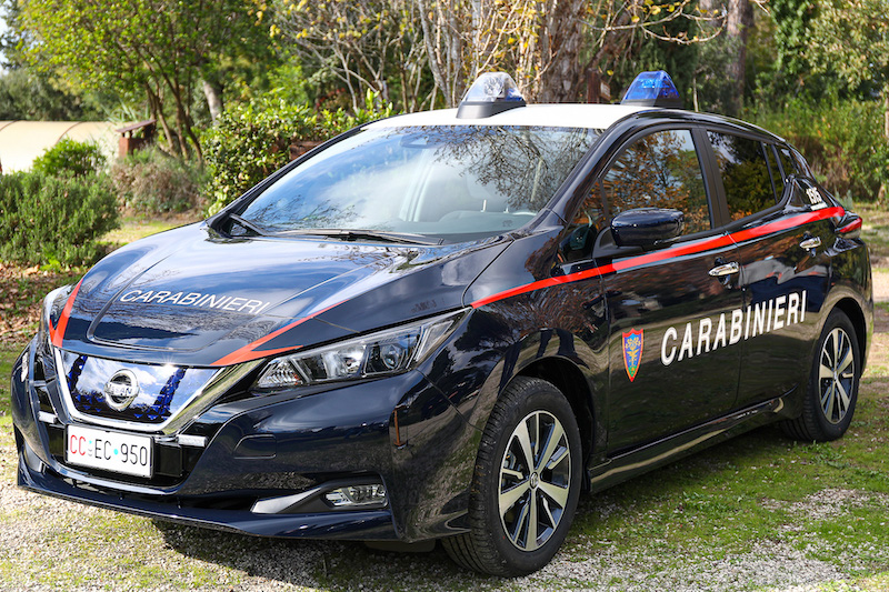 L’Arma deri Carabinieri arruola 52 Nissan Leaf L’Arma deri Carabinieri arruola 52 Nissan Leaf
