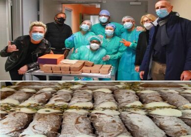 Covid, La Mantia e Dj Ringo portano dolci ai medici del Niguarda