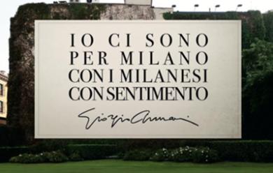 Moda, Armani: “Io ci sono per Milano”