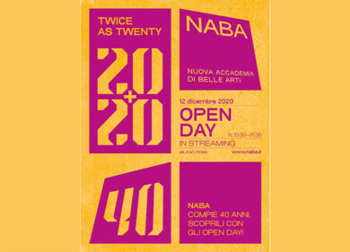 Naba compie 40 anni. Per l’occasione lancia la campagna Twice as twenty 20+20
