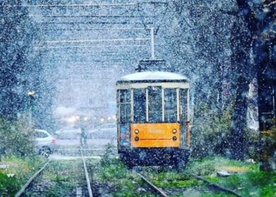 Prima neve nell’Oltrepo, anche Milano si imbianca