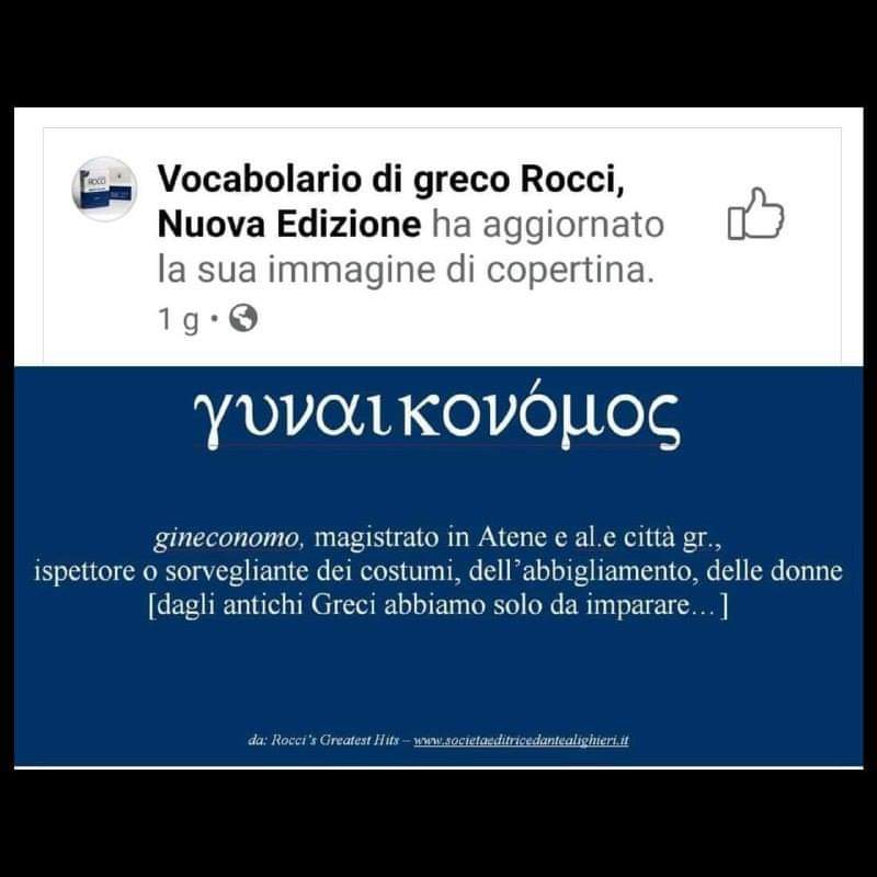 Sessismo, dizionario Rocci sotto accusa: post eliminato, restano le polemiche Sessismo, dizionario Rocci sotto accusa: post eliminato, restano le polemiche