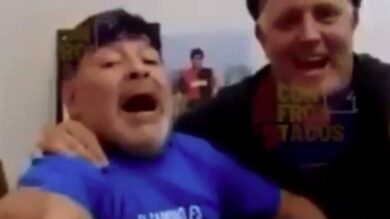 Maradona: sigaro-birra sul tavolo. Il video pochi giorni prima dell’operazione
