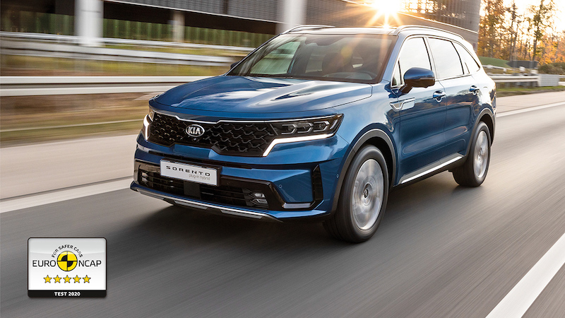 Kia Sorento si aggiudica le 5 stelle Euro NCAP Kia Sorento si aggiudica le 5 stelle Euro NCAP