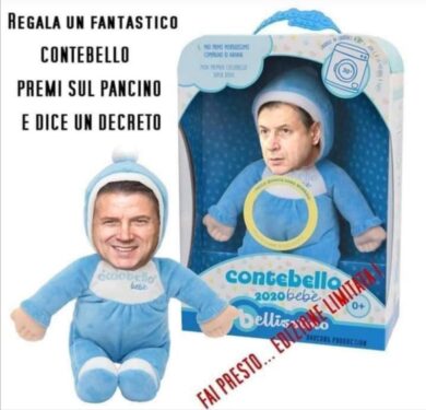 “Contebello”, premi sul pancino e dice un decreto. L’ironia del web