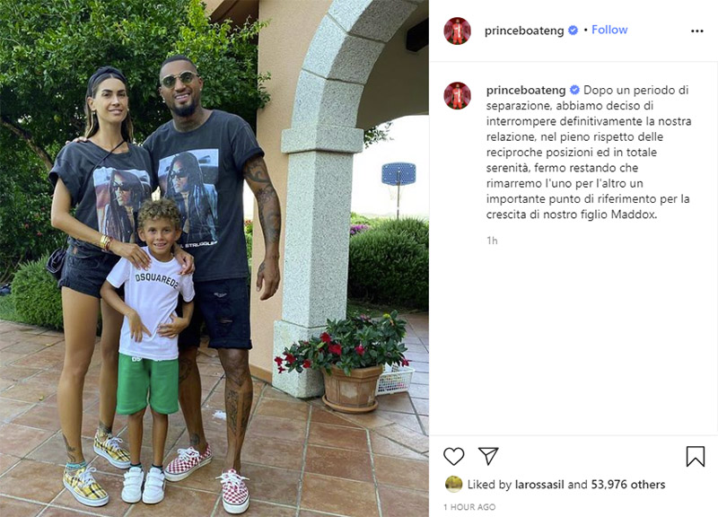 Satta-Boateng, il divorzio è ufficiale Satta-Boateng, il divorzio è ufficiale