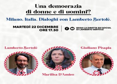 “Una democrazia di donne e di uomini?”: diretta fb con Bertolè