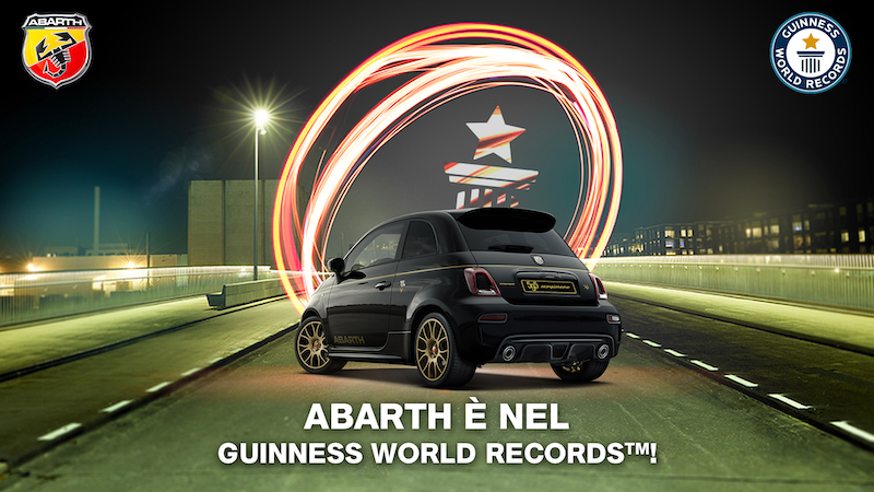 Abarth si aggiudica il Guinness World Records Abarth si aggiudica il Guinness World Records