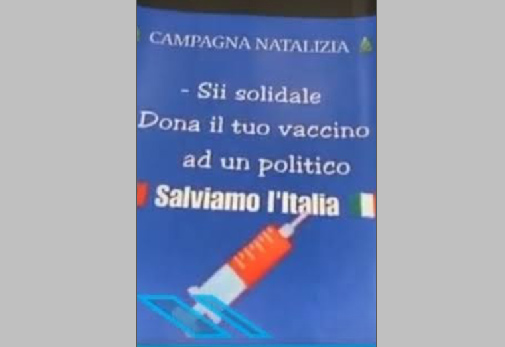 Coronavirus, campagna di Natale: dona il tuo vaccino a un politico. L’ironia del web
